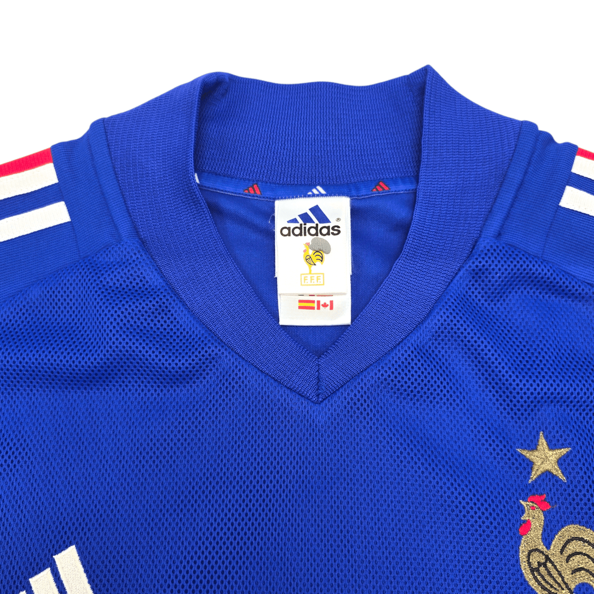 2002/04 France Home Football Shirt (L) Adidas #10 Zidane - Football Finery - FF204590