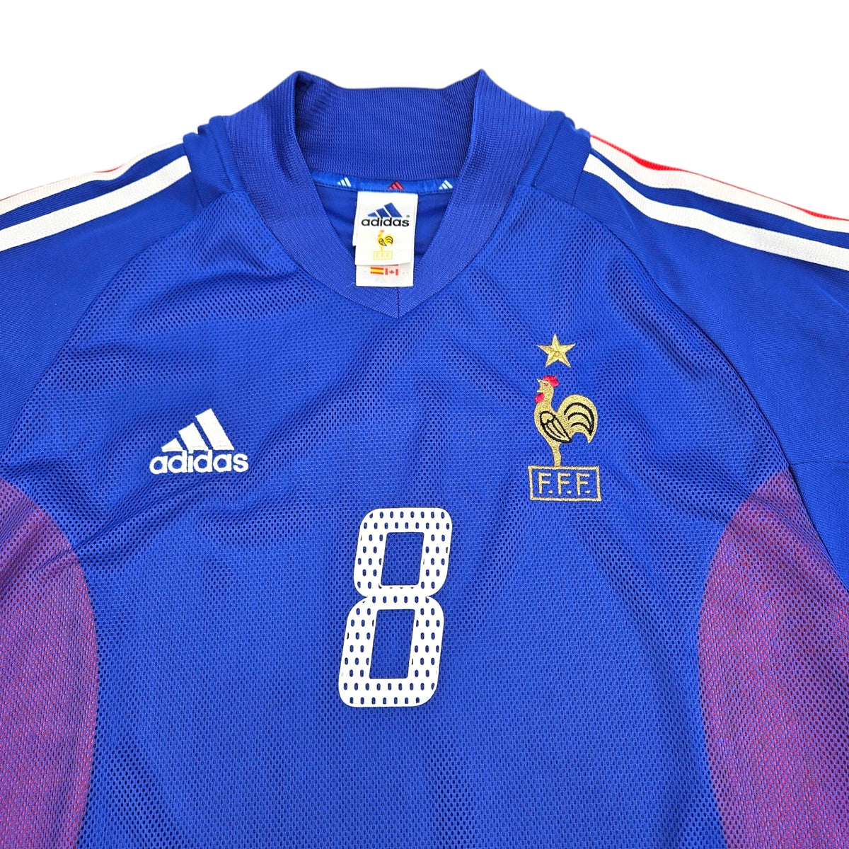 2002/04 France Home Football Shirt (L) Adidas #8 Desailly - Football Finery - FF204156