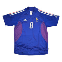 2002/04 France Home Football Shirt (L) Adidas #8 Desailly - Football Finery - FF204156