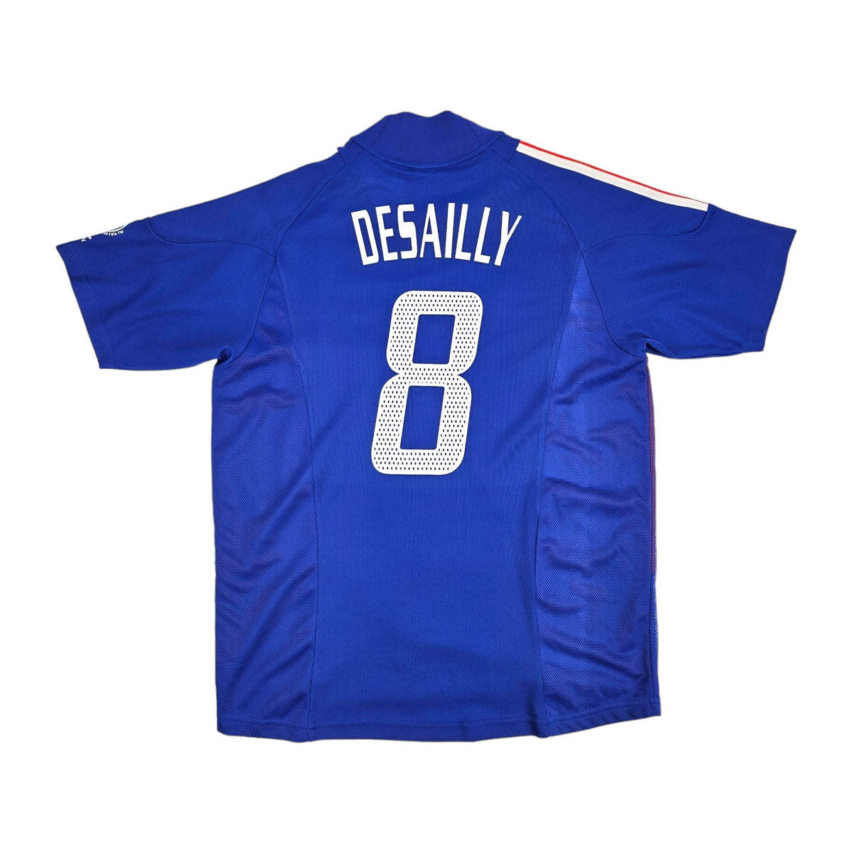 2002/04 France Home Football Shirt (L) Adidas #8 Desailly - Football Finery - FF204156