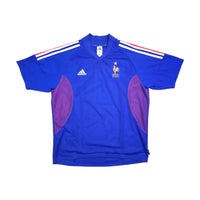 2002/04 France Home Football Shirt (L) Adidas - Football Finery - FF202704