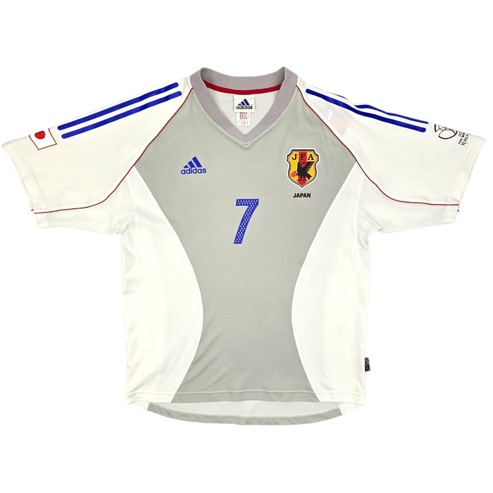 2002/04 Japan Away Football Shirt (L) Adidas #7 Nakata (WC2002) - Football Finery - FF204294