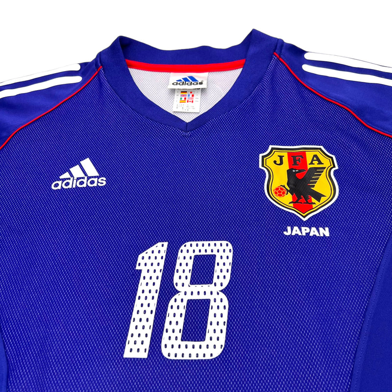 2002/04 Japan Home Football Shirt (L) Adidas #18 Ono - Football Finery - FF203057