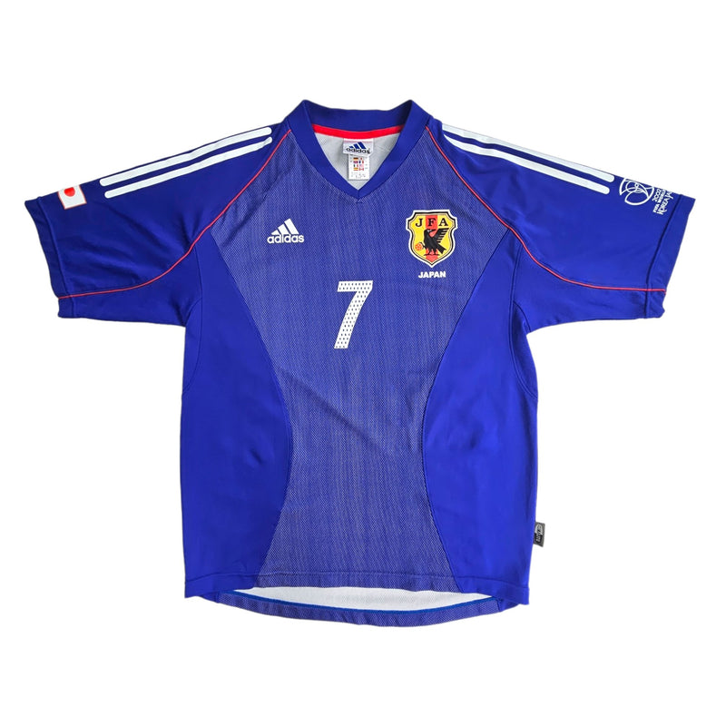 2002/04 Japan Home Football Shirt (L) Adidas #7 Nakata - Football Finery - FF203056