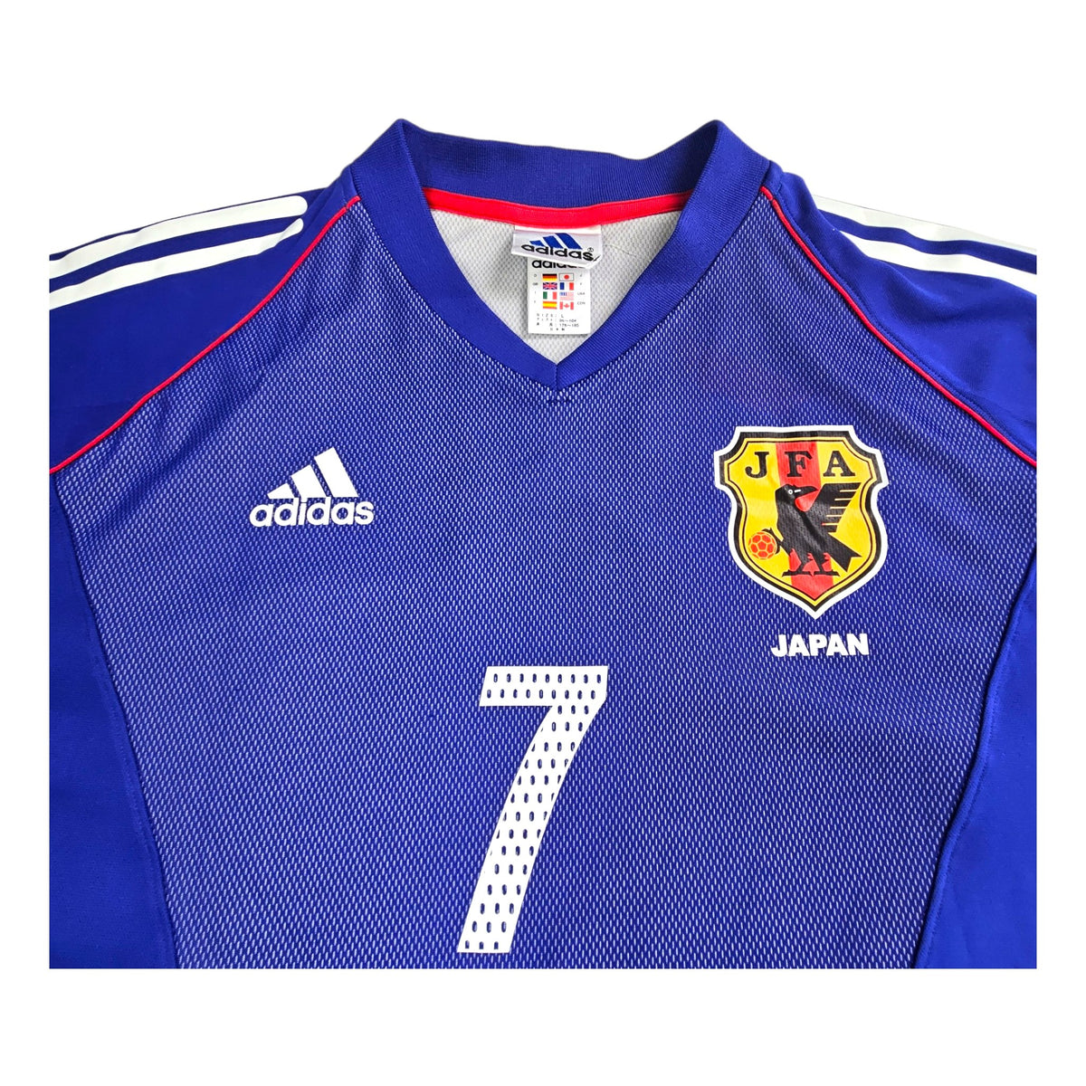 2002/04 Japan Home Football Shirt (L) Adidas #7 Nakata - Football Finery - FF203056