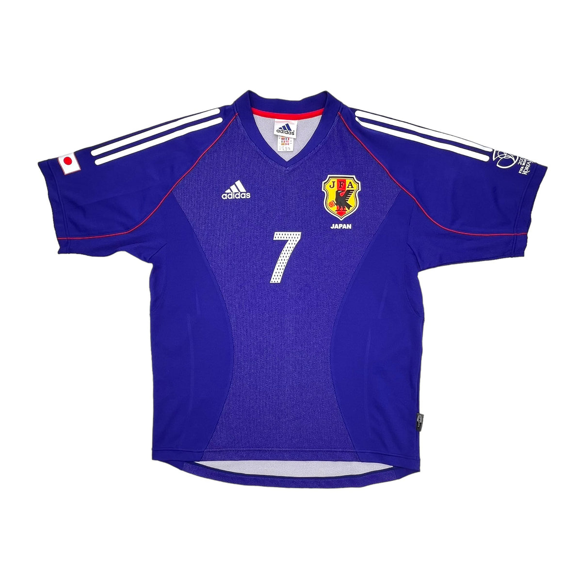 2002/04 Japan Home Football Shirt (L) Adidas #7 Nakata - Football Finery - FF203059
