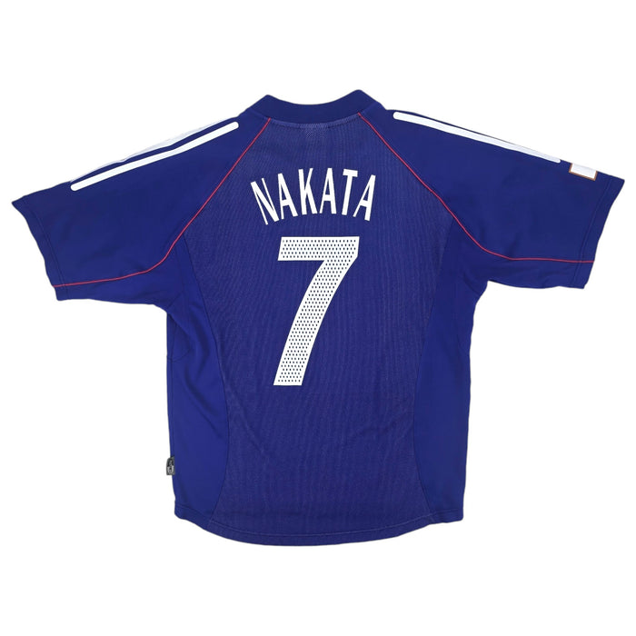 2002/04 Japan Home Football Shirt (L) Adidas #7 Nakata (WC2002) - Football Finery - FF204298