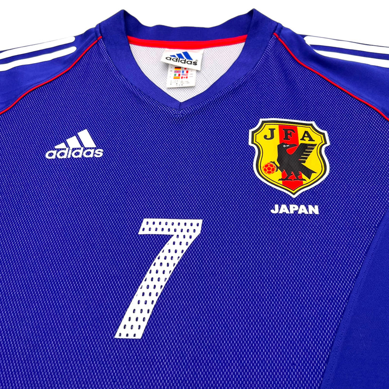 2002/04 Japan Home Football Shirt (M) Adidas #7 Nakata - Football Finery - FF203058