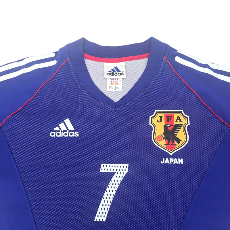 2002/04 Japan Home Football Shirt (M) Adidas #7 Nakata (WC2002) - Football Finery - FF204296