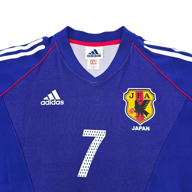 2002/04 Japan Home Football Shirt (M) Adidas #7 Nakata (WC2002) - Football Finery - FF204300