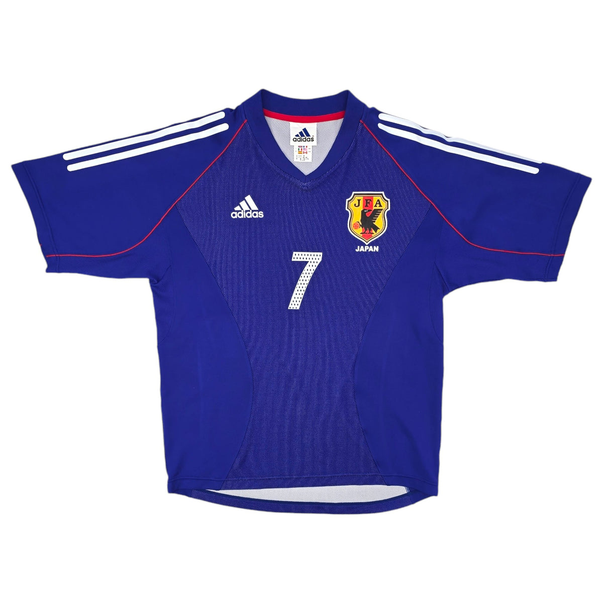 2002/04 Japan Home Football Shirt (M) Adidas #7 Nakata (WC2002) - Football Finery - FF204300