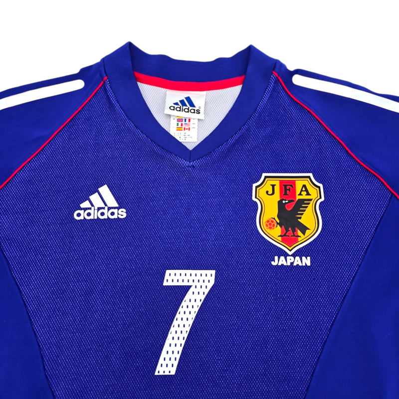 2002/04 Japan Home Football Shirt (M) Adidas #7 Nakata (WC2002) - Football Finery - FF204301