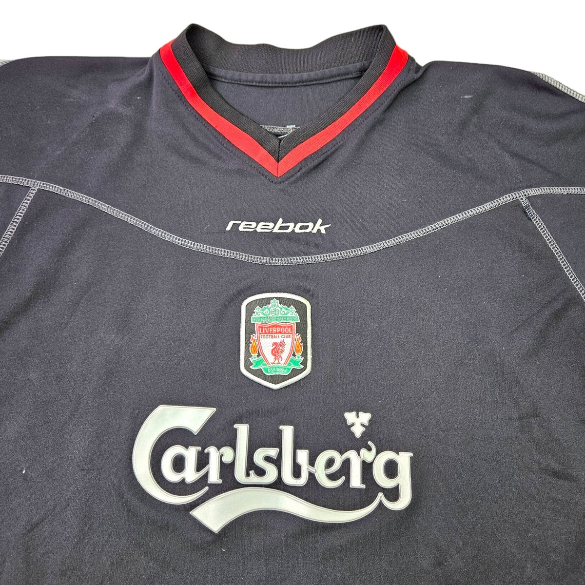 2002/04 Liverpool Away Football Shirt (M) Reebok #17 Gerrard - Football Finery - FF203478