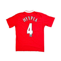 2002/04 Liverpool Home Football Shirt (M) Reebok #4 Hyypia - Football Finery - FF203624