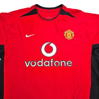 2002/04 Manchester United Home Football Shirt (L) Nike #4 Veron - Football Finery - FF203557