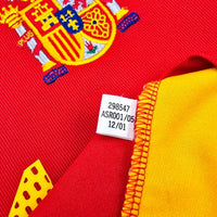 2002/04 Spain Home Football Shirt (L) Adidas #21 Enrique (WC2002) - Football Finery - FF204310