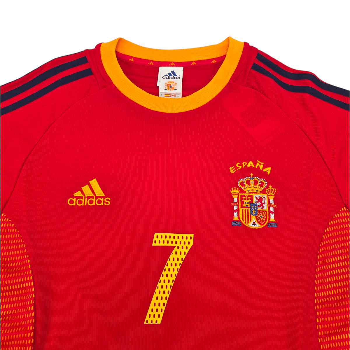 2002/04 Spain Home Football Shirt (L) Adidas #7 Raul - Football Finery - FF204573