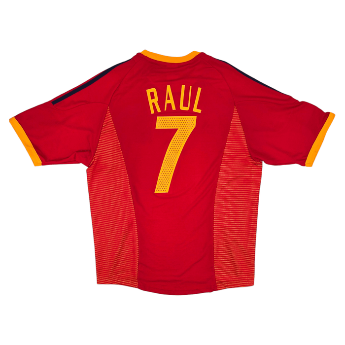 2002/04 Spain Home Football Shirt (L) Adidas #7 Raul - Football Finery - FF204573