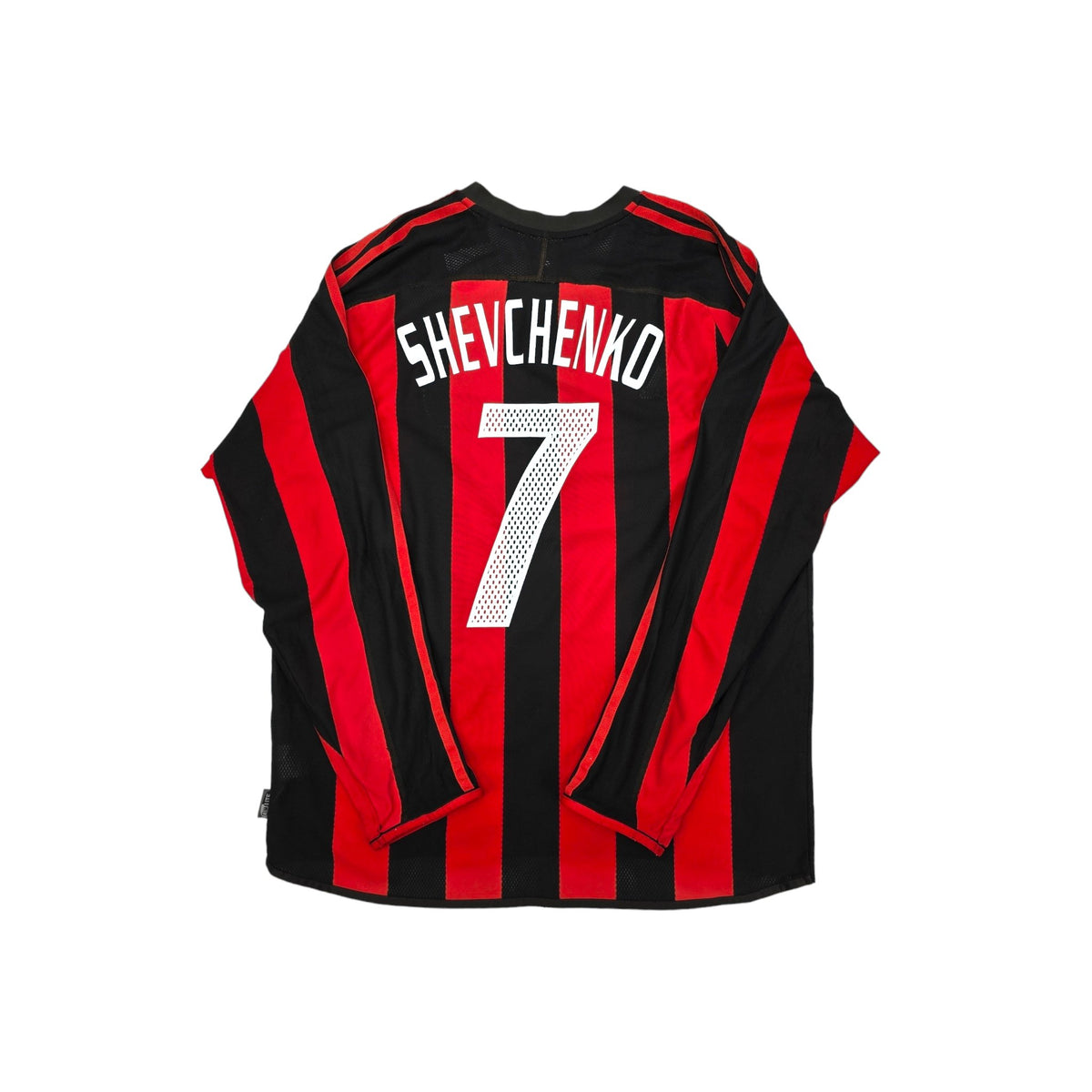 2003/04 AC Milan Home Football Shirt (L) Adidas # 7 Shevchenko - Football Finery - FF202590