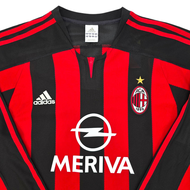 2003/04 AC Milan Home Football Shirt (M) Adidas #7 Shevchenko - Football Finery - FF204240