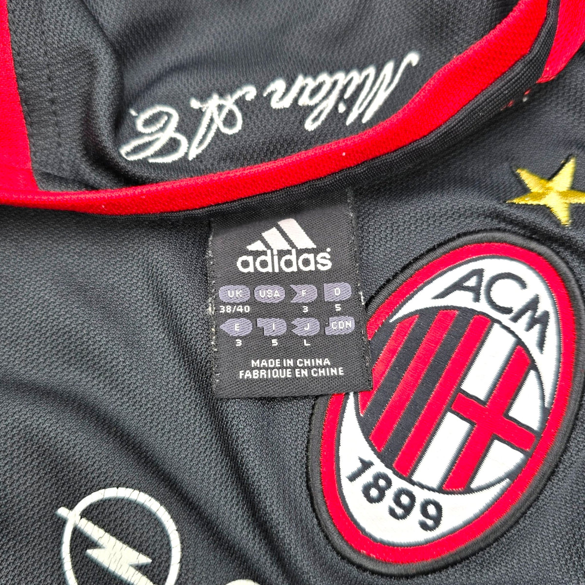 2003/04 AC Milan Training Shirt (M) Adidas - Football Finery - FF203892