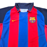 2003/04 Barcelona Home Football Shirt (L) Nike #10 Ronaldinho - Football Finery - FF203439