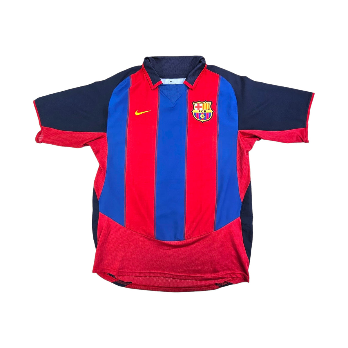 2003/04 Barcelona Home Football Shirt (M) Nike #20 Quaresma - Football Finery - FF203700