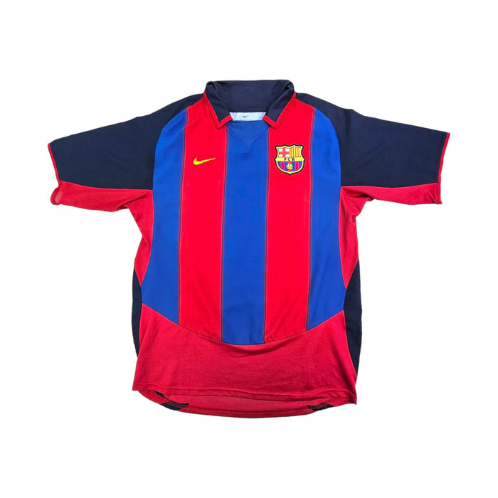 2003/04 Barcelona Home Football Shirt (M) Nike #20 Quaresma - Football Finery - FF203700