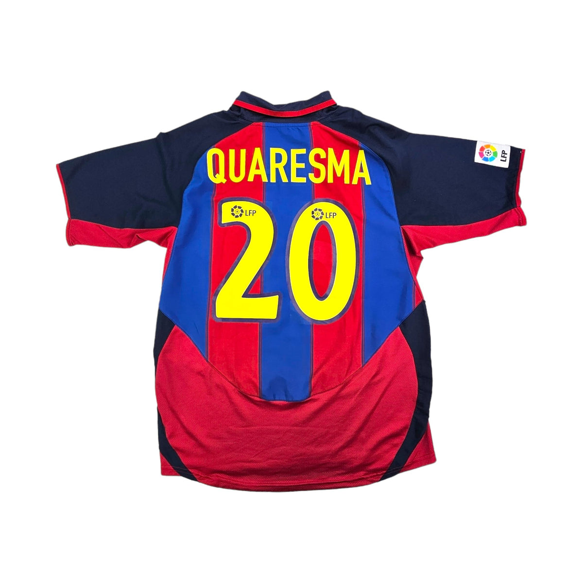 2003/04 Barcelona Home Football Shirt (M) Nike #20 Quaresma - Football Finery - FF203700