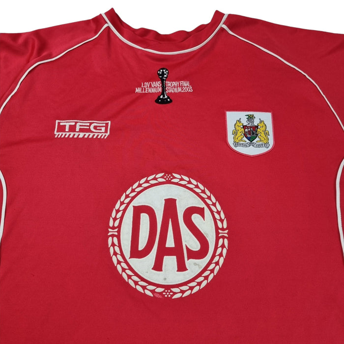 2003/04 Bristol City LDV Vans Final Special Football Shirt (L) TFG - Football Finery - FF202571