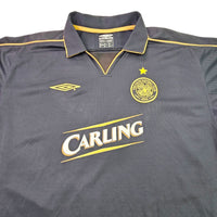 2003/04 Celtic Away Football Shirt (L) Umbro #7 Larsson - Football Finery - FF203436