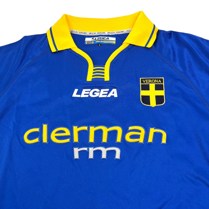 2003/04 Hellas Verona Home Football Shirt (L) LEGEA - Football Finery - FF203482