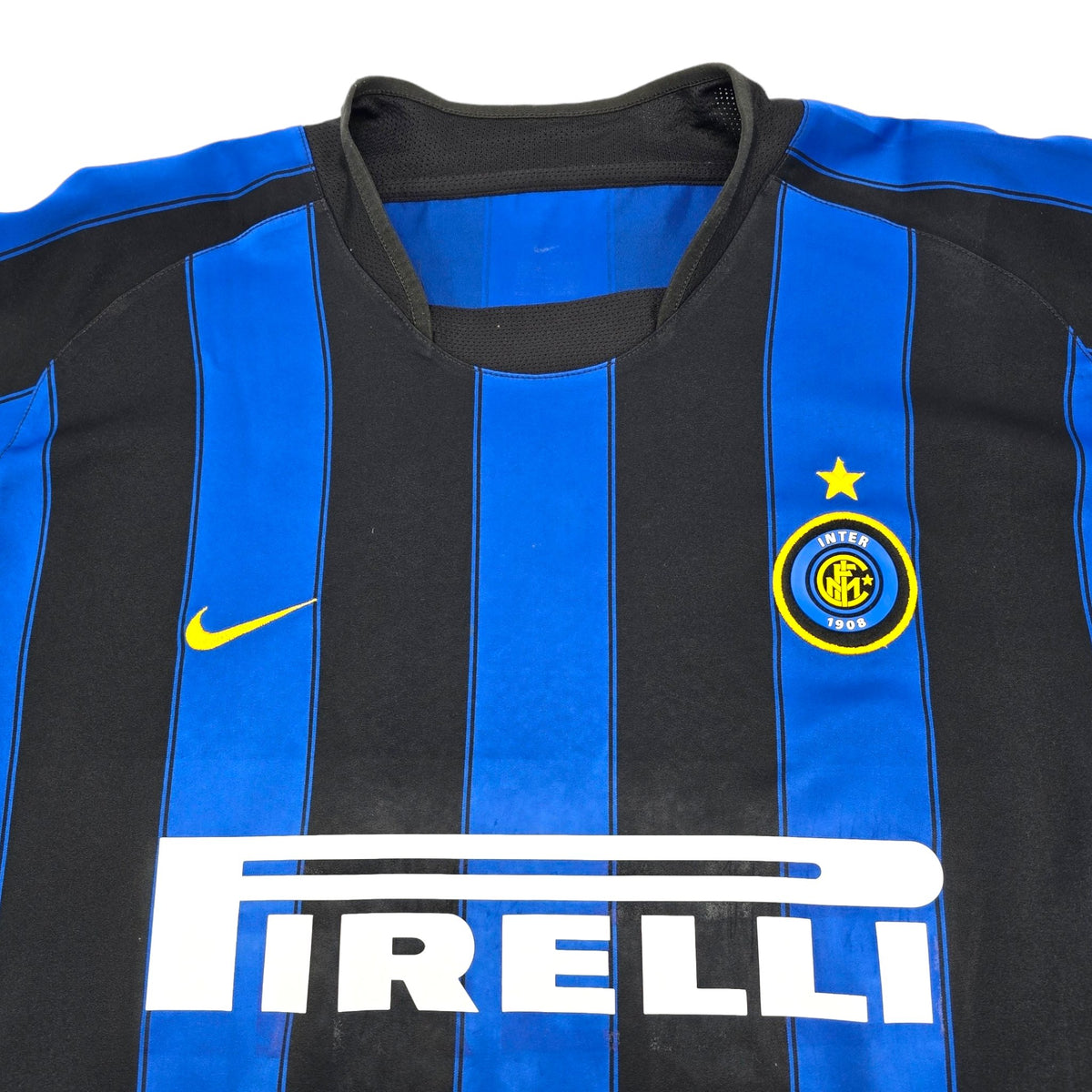 2003/04 Inter Milan Home Football Shirt (XL) Nike #4 Zanetti - Football Finery - FF204237