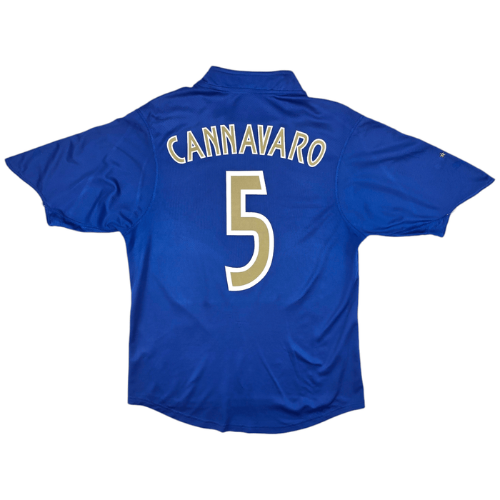 2003/04 Italy Home Football Shirt (M) Puma #5 Cannavaro - Football Finery - FF204304