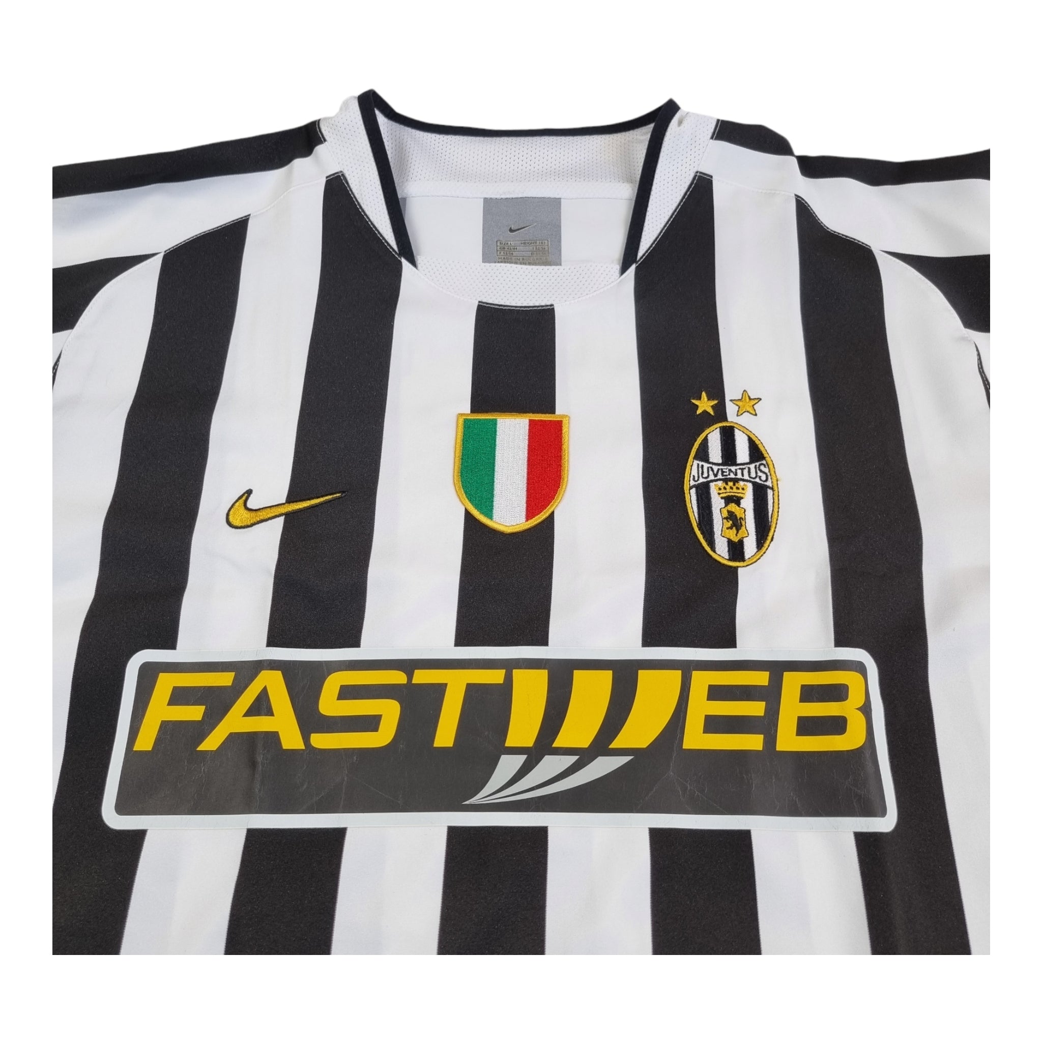 2003/04 Juventus Home Football Shirt (L) Nike #11 Nedved