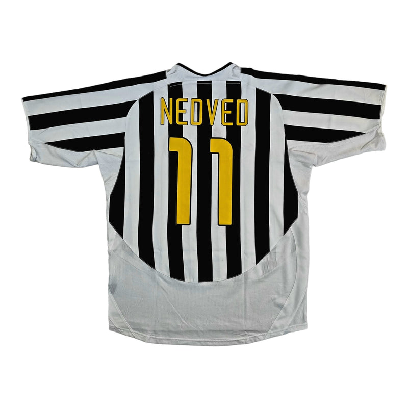 2003/04 Juventus Home Football Shirt (L) Nike #11 Nedved - Football Finery - FF202756