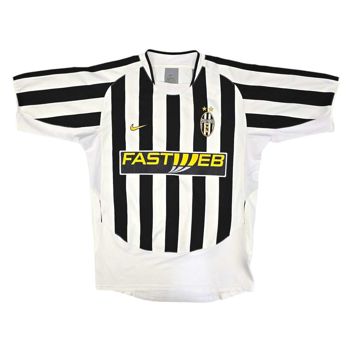 2003/04 Juventus Home Football Shirt (M) Nike #19 Zambrotta - Football Finery - FF204239