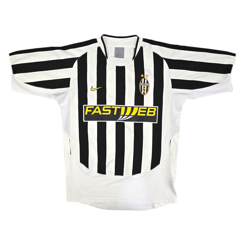 2003/04 Juventus Home Football Shirt (M) Nike #19 Zambrotta - Football Finery - FF204239