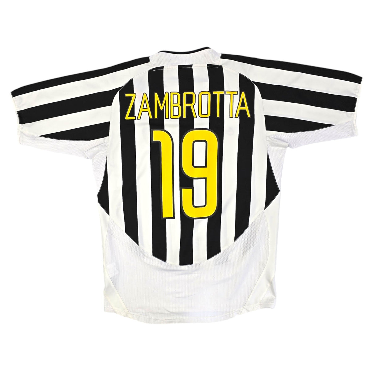 2003/04 Juventus Home Football Shirt (M) Nike #19 Zambrotta - Football Finery - FF204239