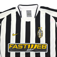 2003/04 Juventus Home Football Shirt (XL) Nike #17 Trezeguet - Football Finery - FF204119