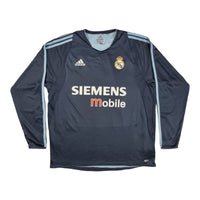 2003/04 Real Madrid Away Football Shirt (L) Adidas #5 Zidane - Football Finery - FF202813