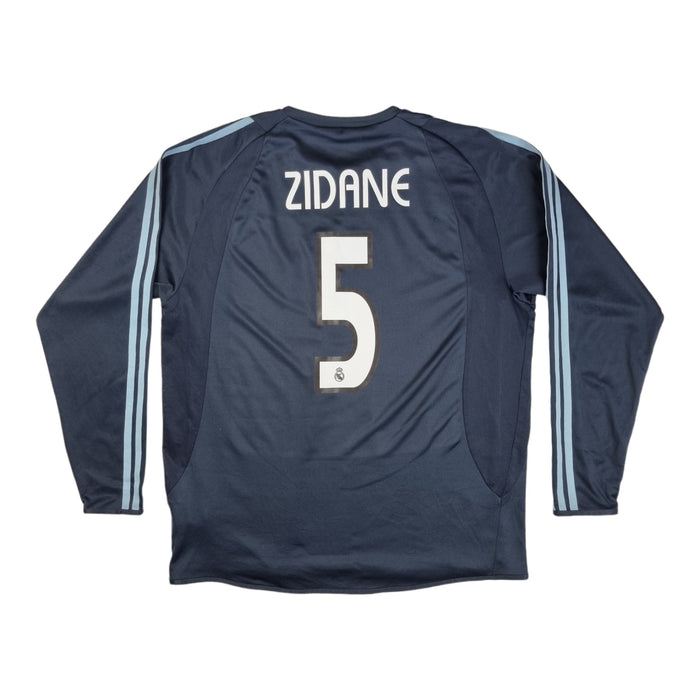 2003/04 Real Madrid Away Football Shirt (L) Adidas #5 Zidane - Football Finery - FF202813