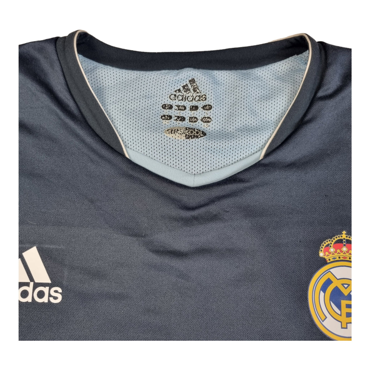 2003/04 Real Madrid Away Football Shirt (L) Adidas #5 Zidane - Football Finery - FF202813