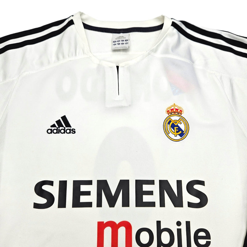 2003/04 Real Madrid Home Football Shirt (L) Adidas #9 Ronaldo - Football Finery - FF202926