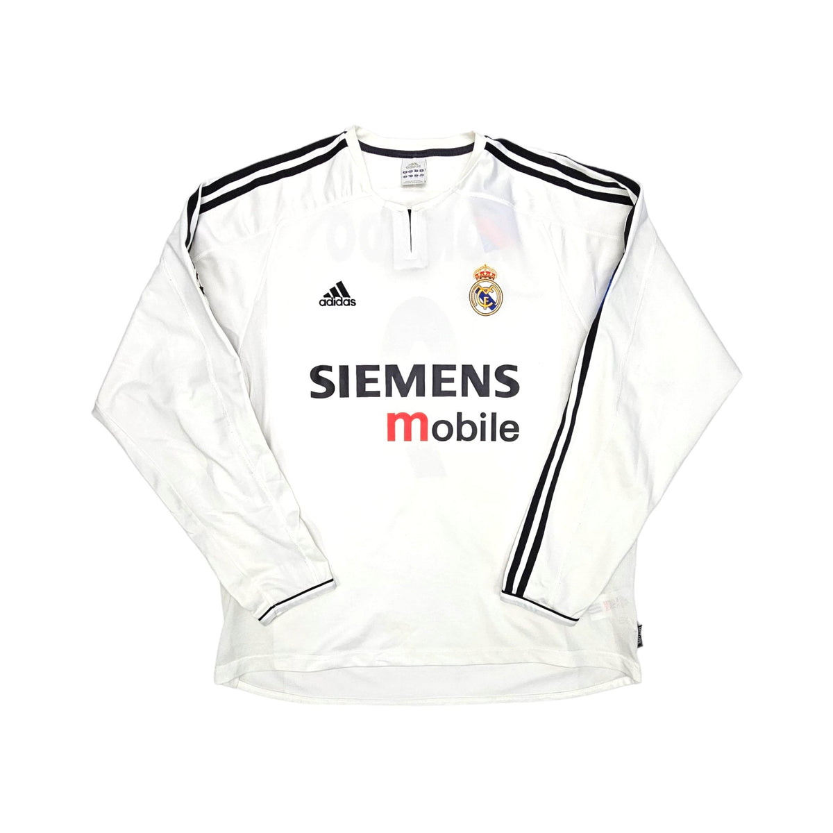 2003/04 Real Madrid Home Football Shirt (L) Adidas #9 Ronaldo - Football Finery - FF202926