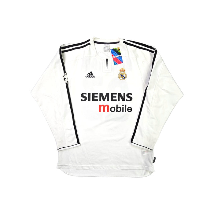 2003/04 Real Madrid Home Football Shirt (M) Adidas #23 Beckham - Football Finery - FF203519