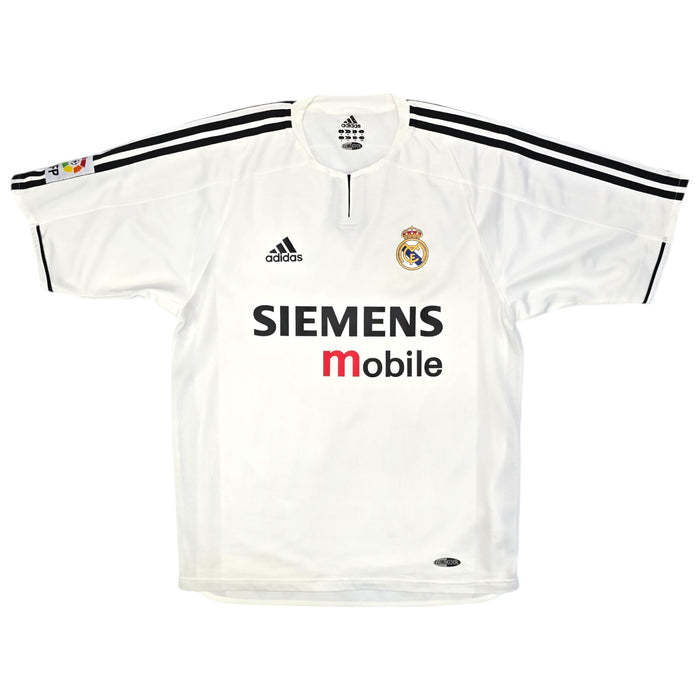 2003/04 Real Madrid Home Football Shirt (M) Adidas #23 Beckham (Player Version) - Football Finery - FF204245