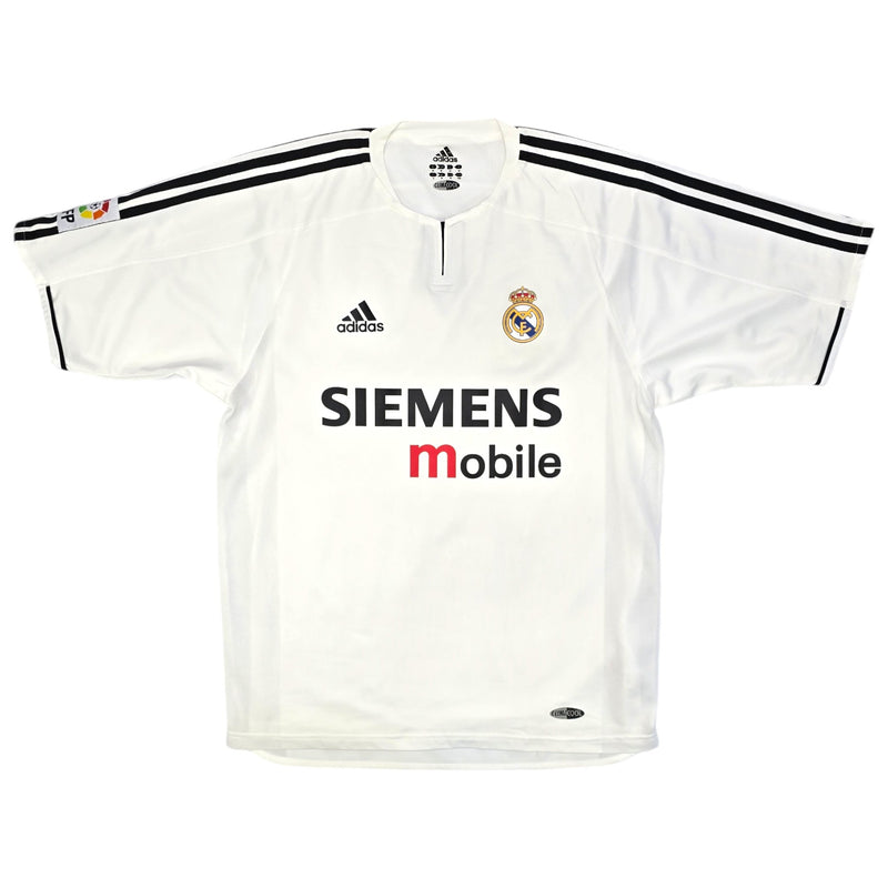 2003/04 Real Madrid Home Football Shirt (M) Adidas #23 Beckham (Player Version) - Football Finery - FF204245