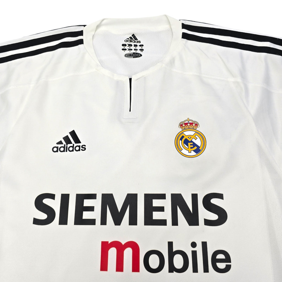 2003/04 Real Madrid Home Football Shirt (M) Adidas #23 Beckham (Player Version) - Football Finery - FF204245