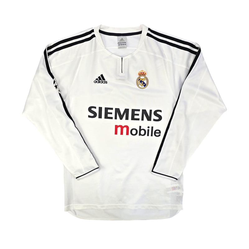 2003/04 Real Madrid Home Football Shirt (S) Adidas #9 Ronaldo (UCL) - Football Finery - FF204244